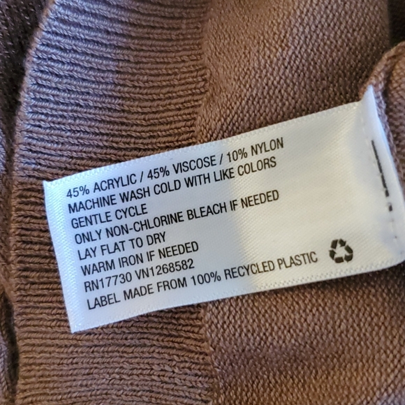 (New) Tan/Brown scoop neck Sweater - Picture 6 of 6